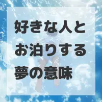 好きな人とお泊りする夢のサムネイル画像