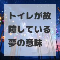 トイレが故障している夢のサムネイル画像
