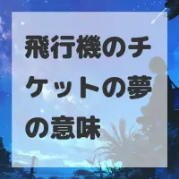 飛行機のチケットの夢のサムネイル画像