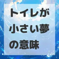 トイレが小さい夢のサムネイル画像