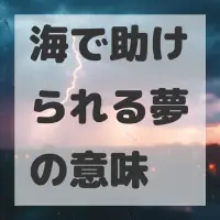 海で助けられる夢のサムネイル画像