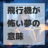 飛行機が怖い夢のサムネイル画像