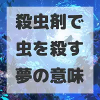 殺虫剤で虫を殺す夢のサムネイル画像