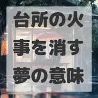 台所の火事を消す夢のサムネイル画像