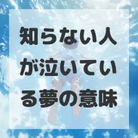 知らない人が泣いている夢のサムネイル画像