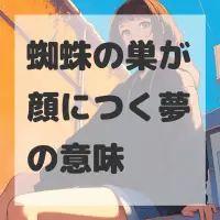 蜘蛛の巣が顔につく夢のサムネイル画像