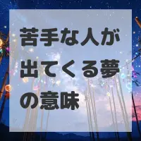 苦手な人が出てくる夢のサムネイル画像