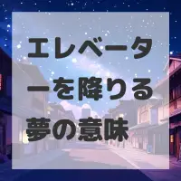 エレベーターを降りる夢のサムネイル画像