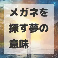 メガネを探す夢のサムネイル画像