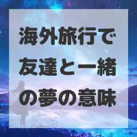 海外旅行で友達と一緒の夢のサムネイル画像