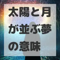 太陽と月が並ぶ夢のサムネイル画像