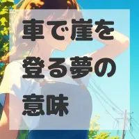 車で崖を登る夢のサムネイル画像