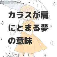 カラスが肩にとまる夢のサムネイル画像