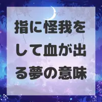 指に怪我をして血が出る夢のサムネイル画像