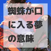 蜘蛛が口に入る夢のサムネイル画像