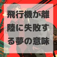 飛行機が離陸に失敗する夢のサムネイル画像