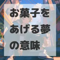 お菓子をあげる夢のサムネイル画像
