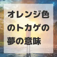 オレンジ色のトカゲの夢のサムネイル画像