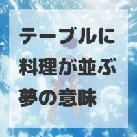 テーブルに料理が並ぶ夢のサムネイル画像