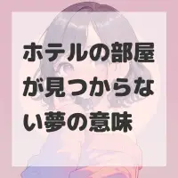 ホテルの部屋が見つからない夢のサムネイル画像