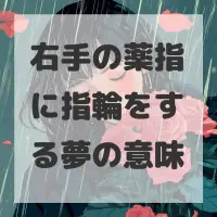 右手の薬指に指輪をする夢のサムネイル画像