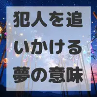 犯人を追いかける夢のサムネイル画像