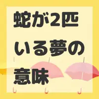 蛇が2匹いる夢のサムネイル画像