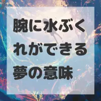腕に水ぶくれができる夢のサムネイル画像