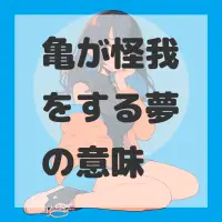 亀が怪我をする夢のサムネイル画像