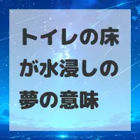 トイレの床が水浸しの夢のサムネイル画像