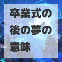 卒業式の後の夢のサムネイル画像