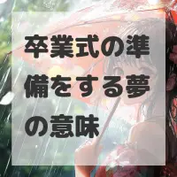 卒業式の準備をする夢のサムネイル画像