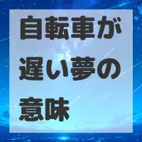 自転車が遅い夢のサムネイル画像