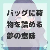 バッグに荷物を詰める夢のサムネイル画像