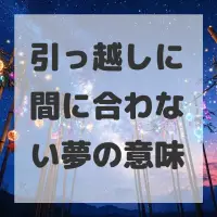 引っ越しに間に合わない夢のサムネイル画像