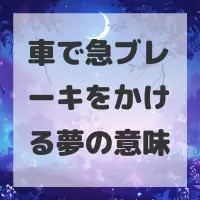 車で急ブレーキをかける夢のサムネイル画像