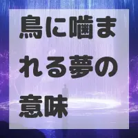 鳥に噛まれる夢のサムネイル画像