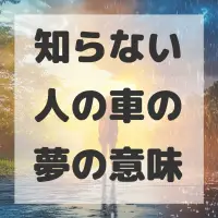 知らない人の車の夢のサムネイル画像