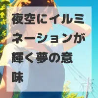 夜空にイルミネーションが輝く夢のサムネイル画像
