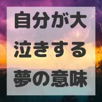 自分が大泣きする夢のサムネイル画像