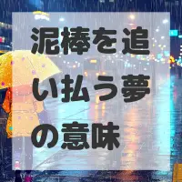 泥棒を追い払う夢のサムネイル画像