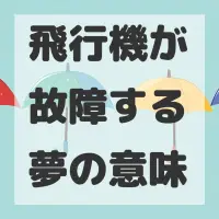 飛行機が故障する夢のサムネイル画像
