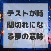 テストが時間切れになる夢のサムネイル画像