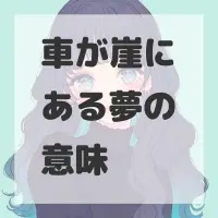 車が崖にある夢のサムネイル画像