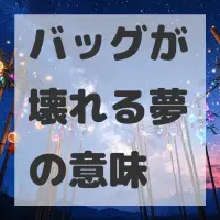 バッグが壊れる夢のサムネイル画像