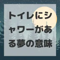 トイレにシャワーがある夢のサムネイル画像