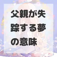 父親が失踪する夢のサムネイル画像