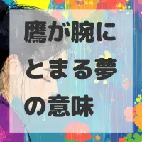 鷹が腕にとまる夢のサムネイル画像