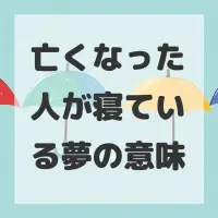 亡くなった人が寝ている夢のサムネイル画像