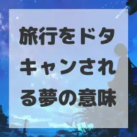 旅行をドタキャンされる夢のサムネイル画像